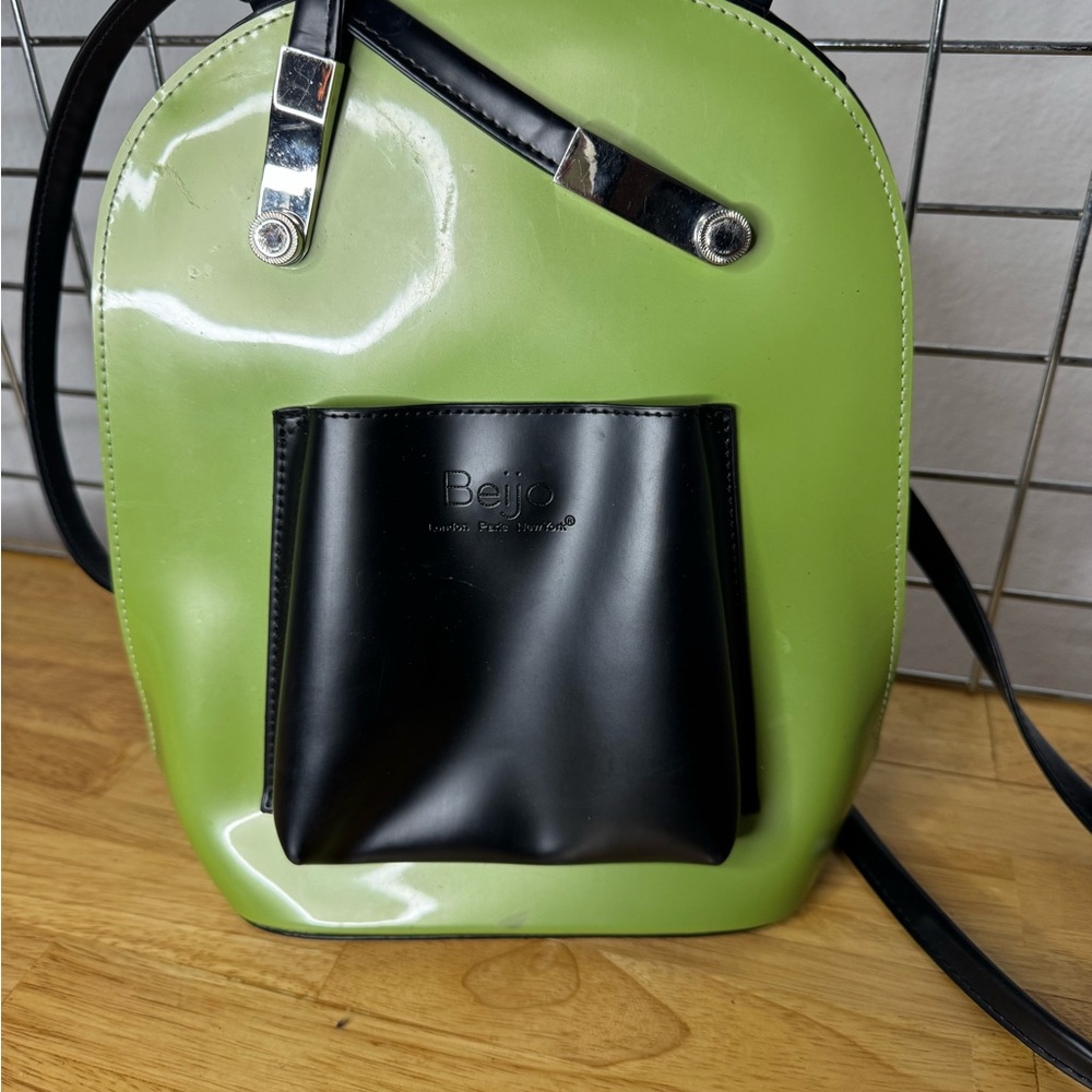 Beijo Green and Black Women's Bag